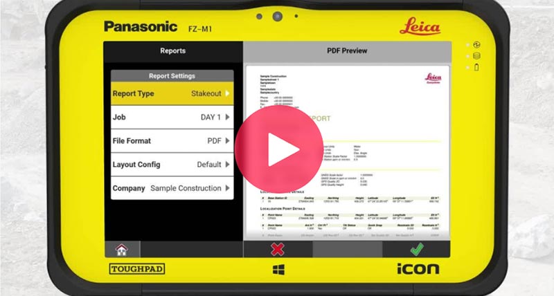 Leica iCON site software 